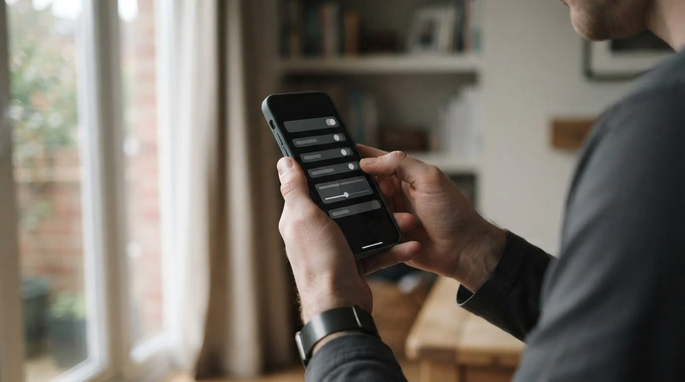 Ekran ustawień smartfona podczas instalacji aplikacji