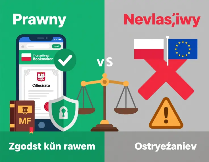 Legalny vs nielegalny bukmacher - definicja według polskiego prawa