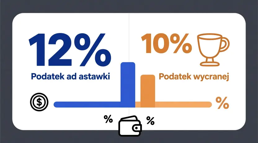 Podatki w zakładach bukmacherskich - 12% od stawki i 10% od wygranej