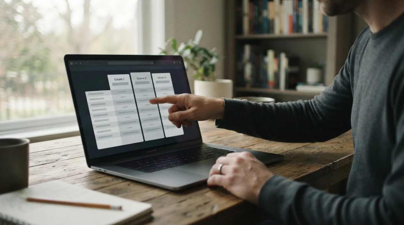 Laptop z tabelą porównującą warunki bukmacherów