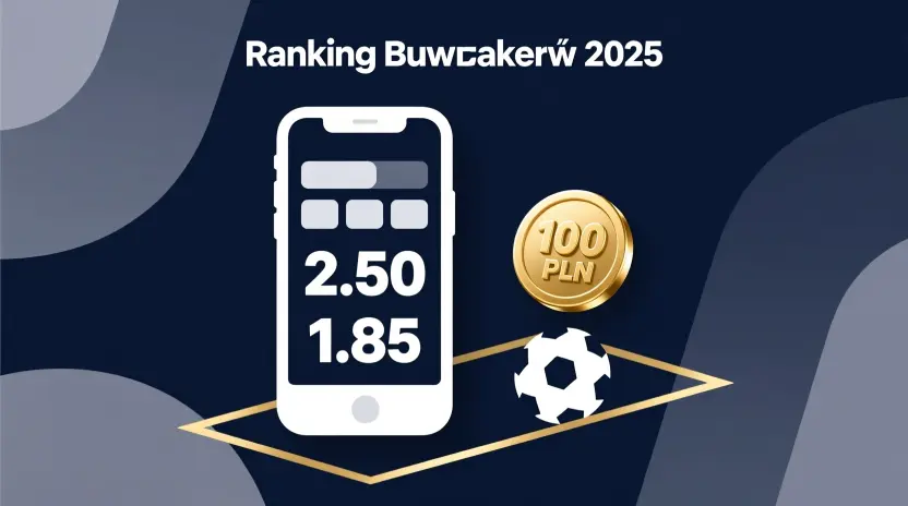 Ranking legalnych bukmacherów w Polsce 2025 - porównanie kursów i bonusów